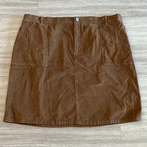 J. Jill Brown Corduroy skirt